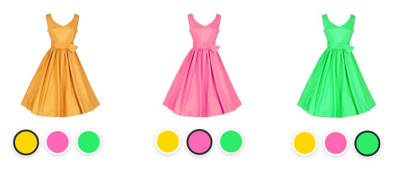 Separate photos for each color