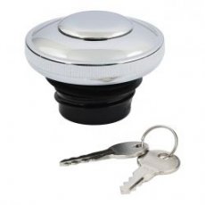 510059 GAS CAP VENTED WITH LOCK, CHROME