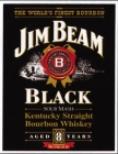 61126 Decoratieplaat  JIM BEAM BLACK TIN SIGN 61126