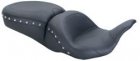 79702 FL Touring 2008-Up One-Piece Low Down Seat, Black Pearl-Centered Studs.
