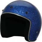 Glitter helm blauw XL