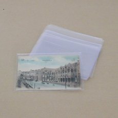 HOPK 100 Hoesjes voor oude postkaarten, generfd, 90 micron, 9,7 x 14,7 cm